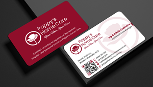 Business Card Design by designer1975 for Poppy's Home Care | Design: #34592830