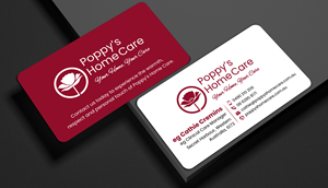 Business Card Design by designer1975 for Poppy's Home Care | Design: #34592872