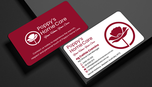 Business Card Design by designer1975 for Poppy's Home Care | Design: #34592934