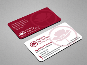 Business Card Design by designer1975 for Poppy's Home Care | Design: #34600907