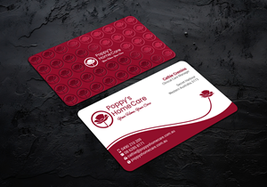 Business Card Design by LAXMI DESIGNHUB for Poppy's Home Care | Design: #34580941