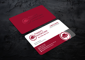 Business Card Design by LAXMI DESIGNHUB for Poppy's Home Care | Design: #34580951