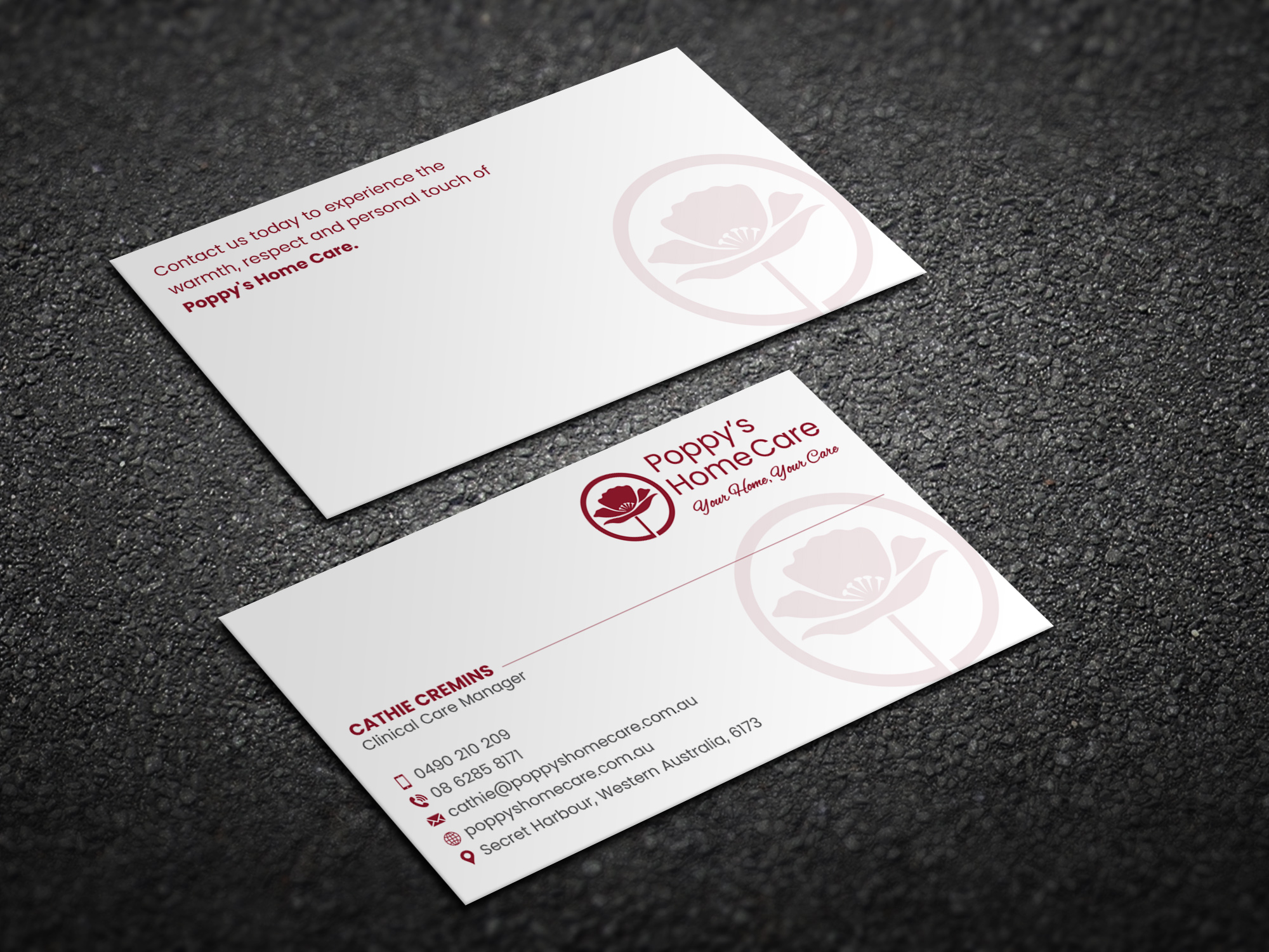 Business Card Design by Magic of Art for Poppy's Home Care | Design #34579997