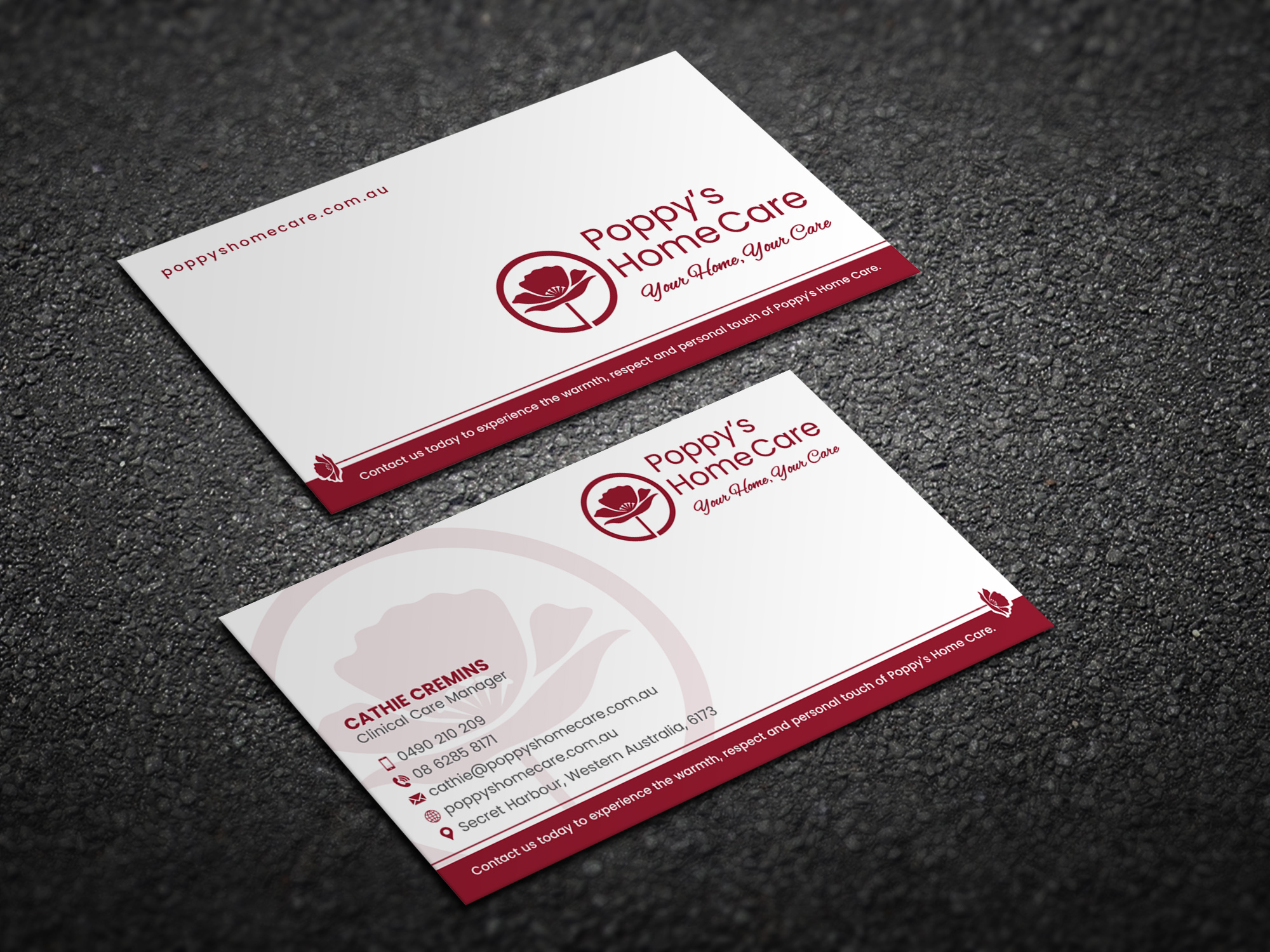 Visitenkarten-Design von Magic of Art für Poppy's Home Care | Design #34580776