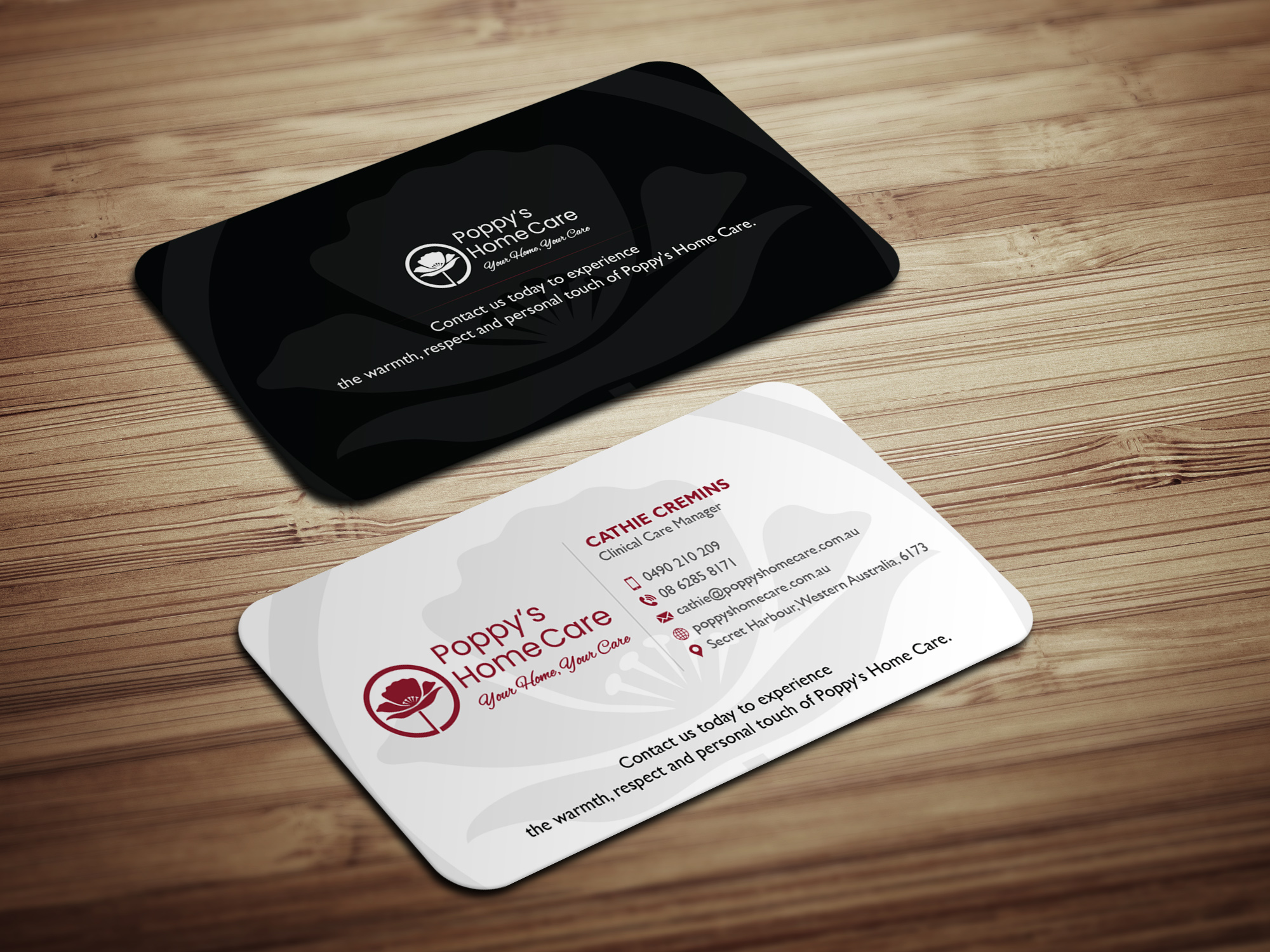 Visitenkarten-Design von Magic of Art für Poppy's Home Care | Design #34580777