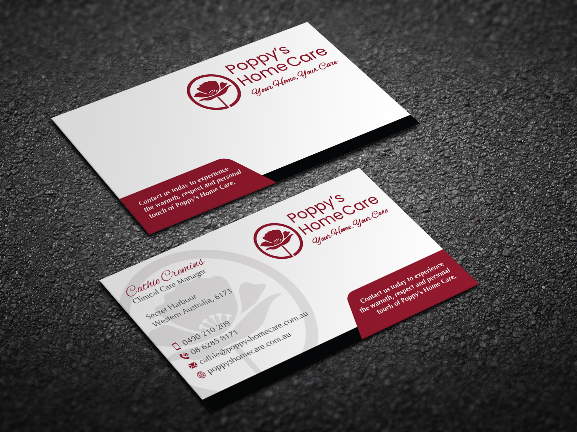 Visitenkarten-Design von Magic of Art für Poppy's Home Care | Design #34580779