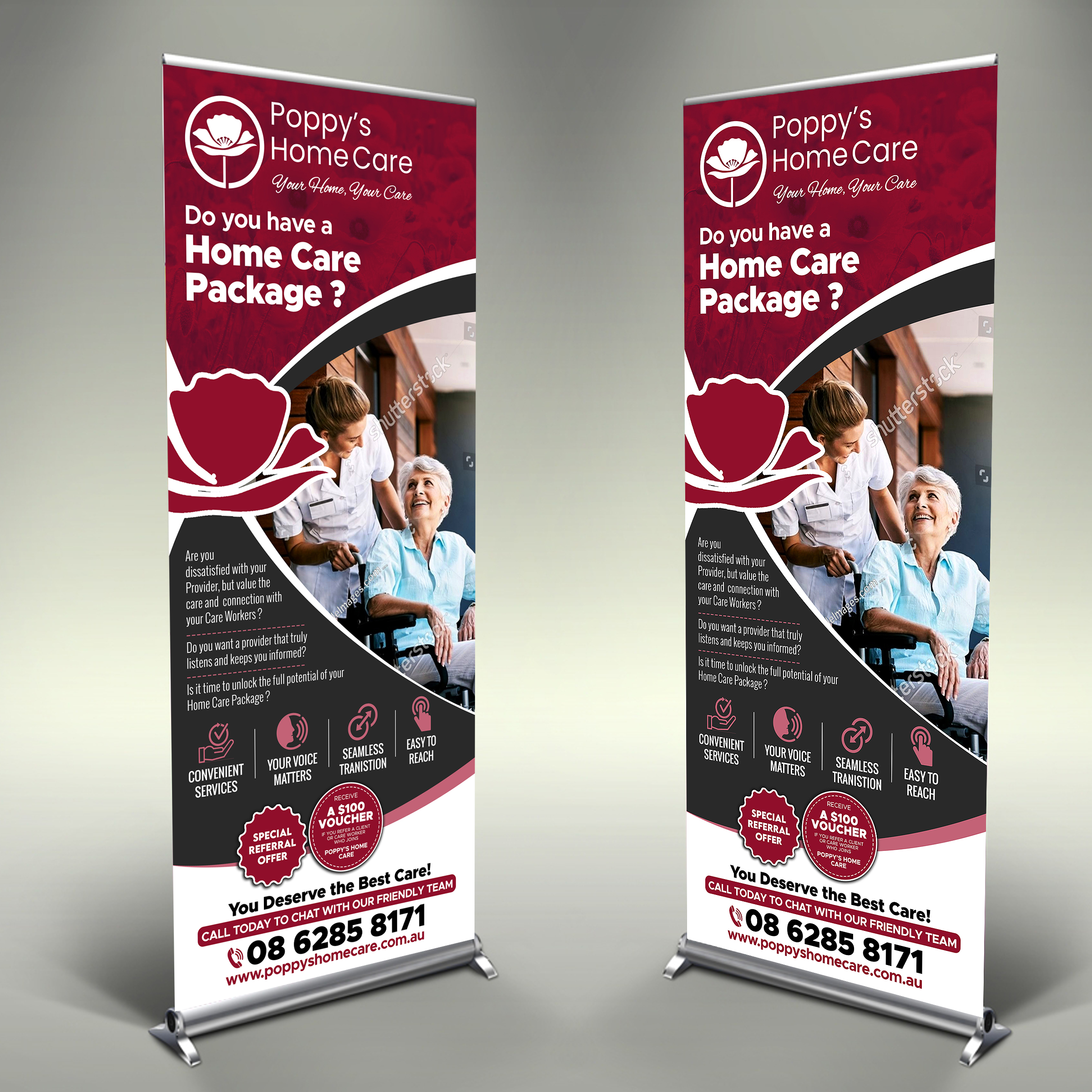 Trade Show Booth Design by Designers Hub for Poppy's Home Care | Design #34593586
