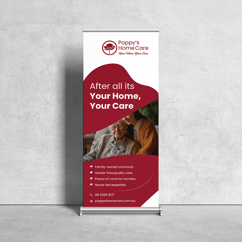 Trade Show Booth Design by YourLogoMaster for Poppy's Home Care | Design #34599513