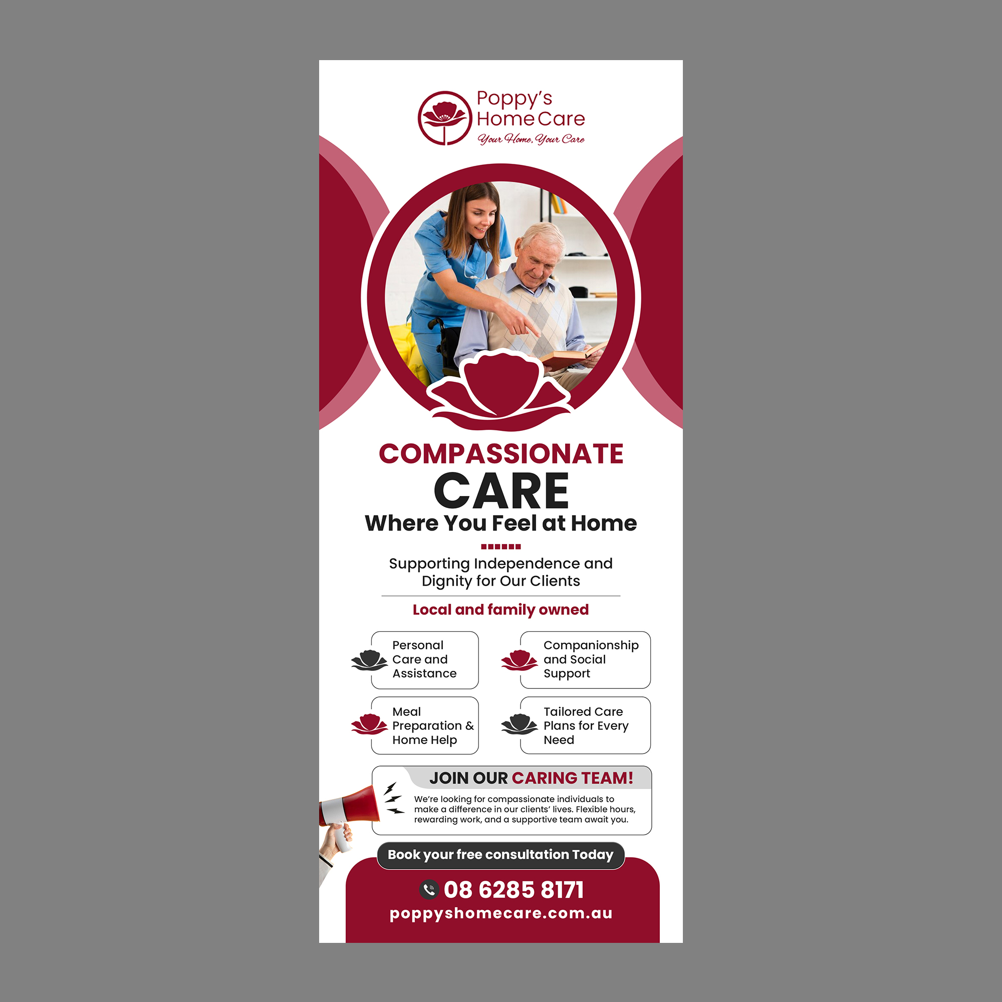 Messestand-Design von debdesign für Poppy's Home Care | Design #34606646