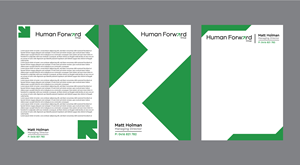 Briefkopf-Design von 439 Creations für Human Forward Group | Design: #34583097