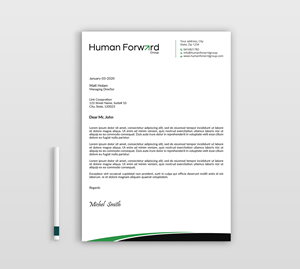 Briefkopf-Design von Expert Bappy für Human Forward Group | Design: #34582482