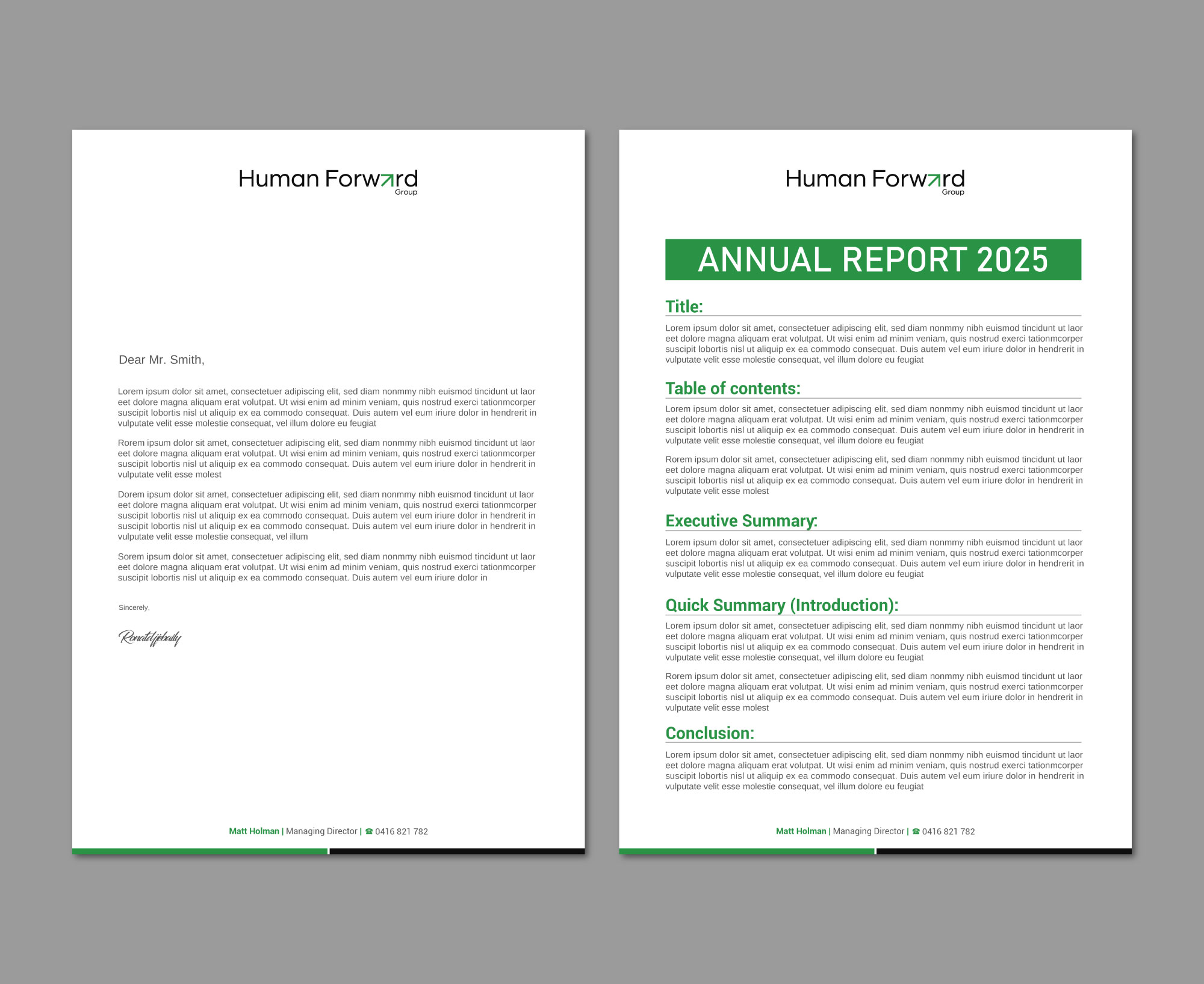 Briefkopf-Design von LAXMI DESIGNHUB für Human Forward Group | Design #34589902