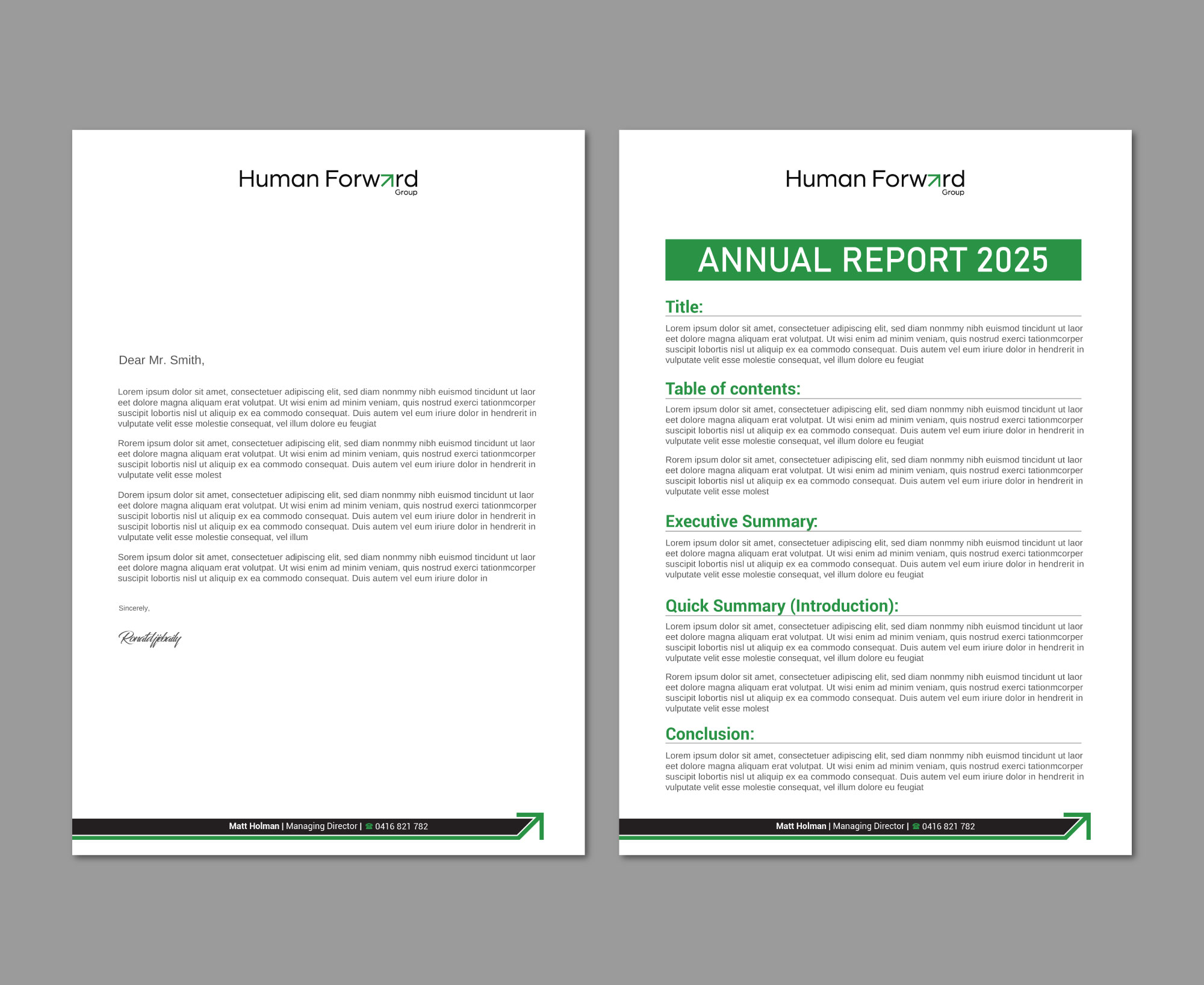 Briefkopf-Design von LAXMI DESIGNHUB für Human Forward Group | Design #34589973