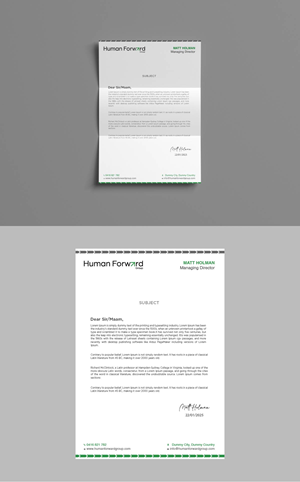 Briefkopf-Design von fly  design für Human Forward Group | Design: #34591614