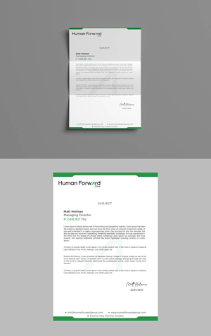 Briefkopf-Design von fly  design für Human Forward Group | Design: #34591616