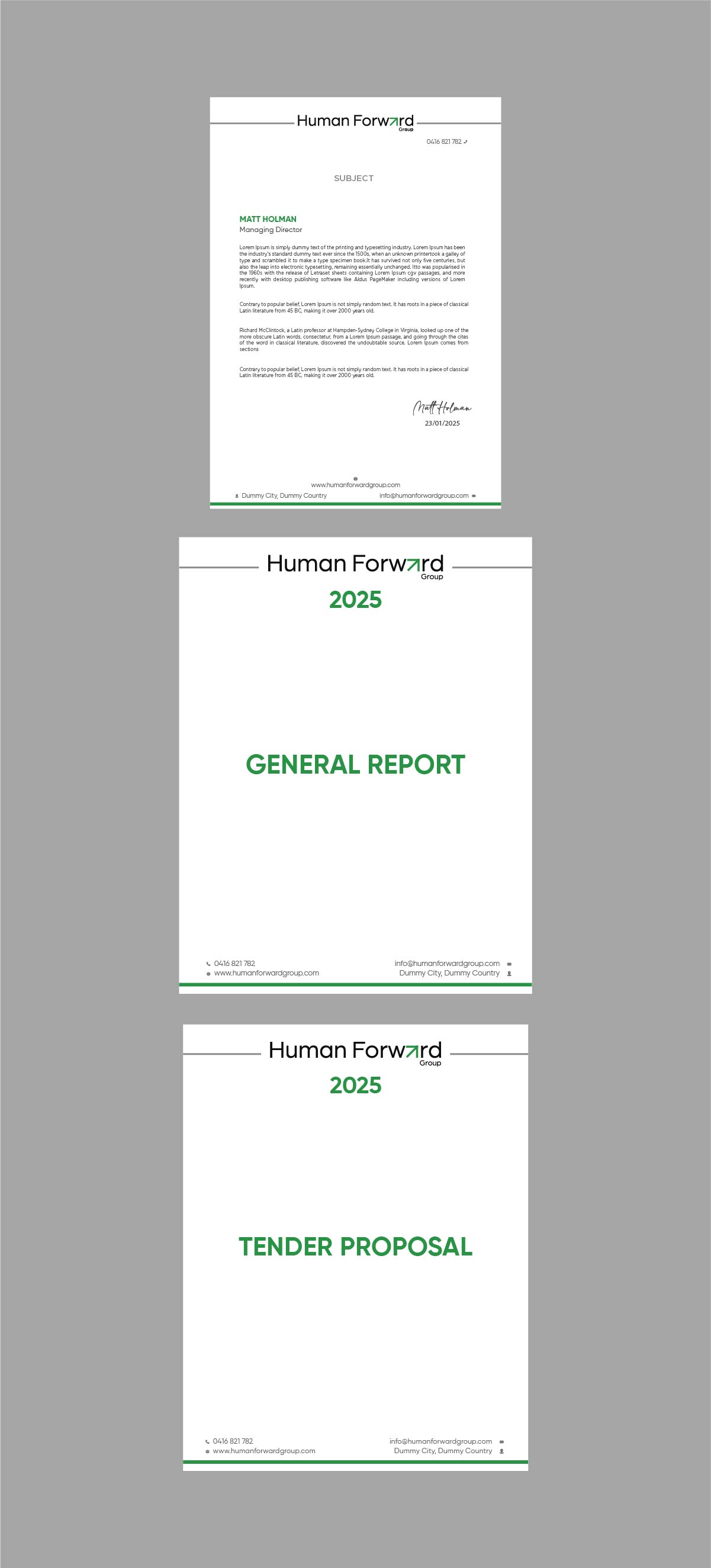 Briefkopf-Design von fly  design für Human Forward Group | Design #34599365