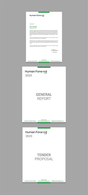 Briefkopf-Design von fly  design für Human Forward Group | Design: #34599367