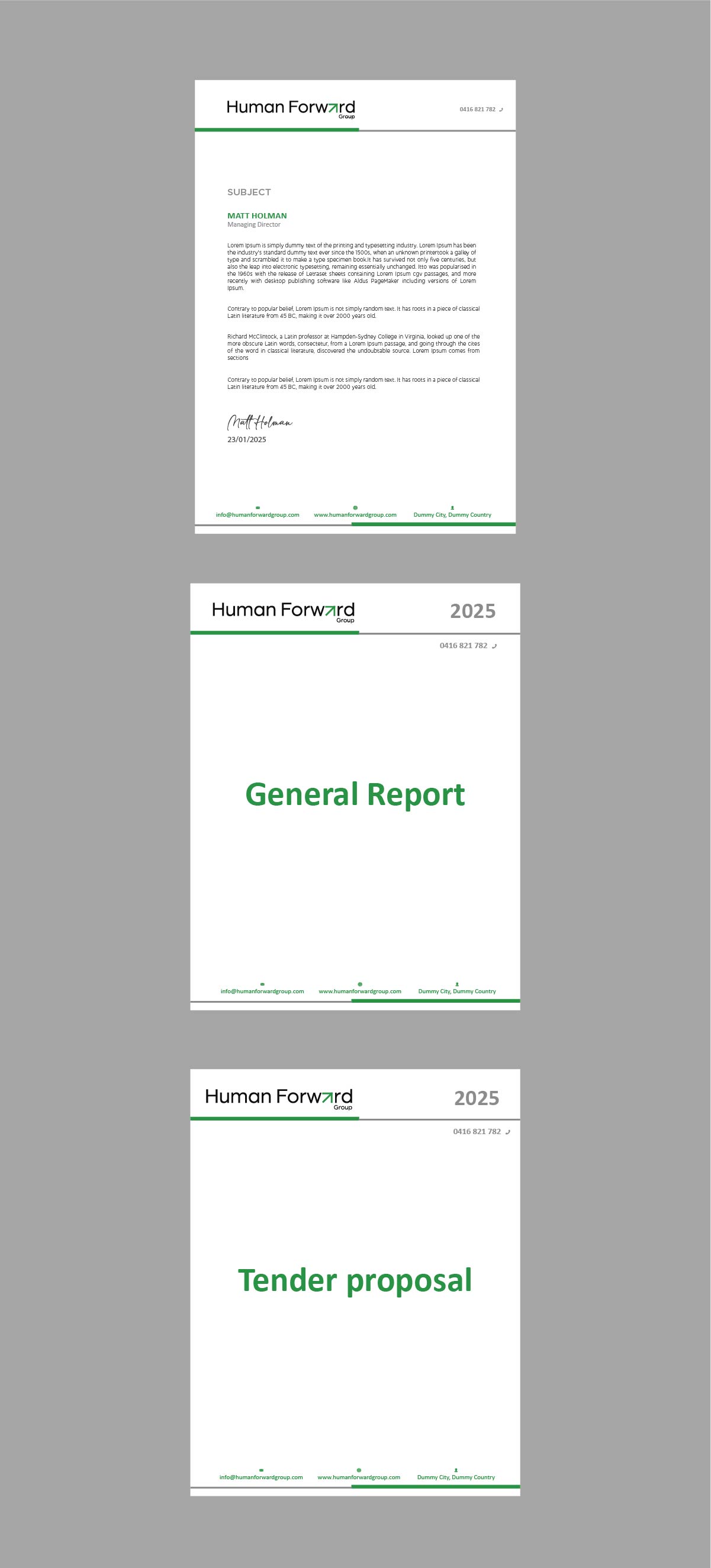 Briefkopf-Design von fly  design für Human Forward Group | Design #34624942