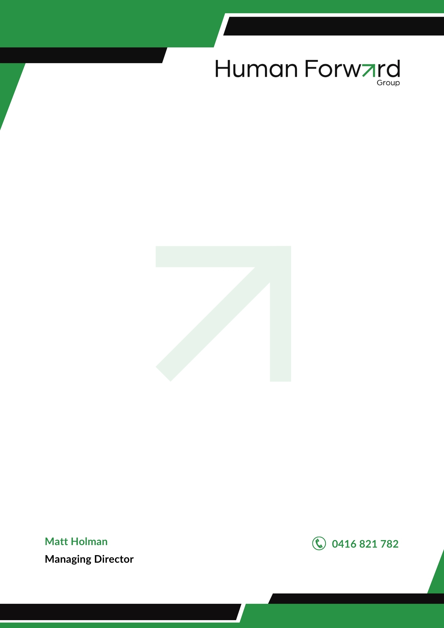 Briefkopf-Design von WebDesk Solution für Human Forward Group | Design #34630172