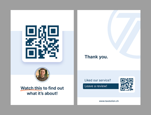 Customer Gratification Postcard Design