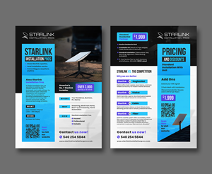 Flyer Design by debdesign for Starlink Installation Pros | Design: #34604538