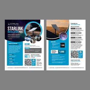 Flyer Design by debdesign for Starlink Installation Pros | Design: #34604742