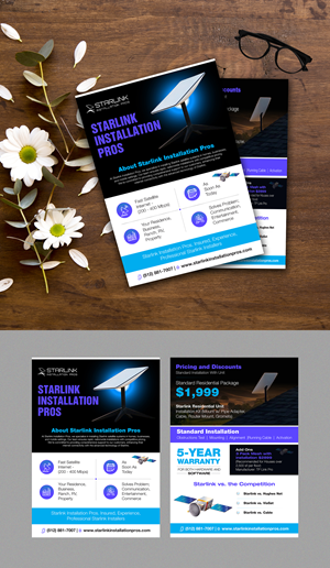 Flyer Design by 123graphics for Starlink Installation Pros | Design: #34598986