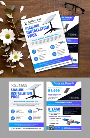 Flyer Design by 123graphics for Starlink Installation Pros | Design: #34607046