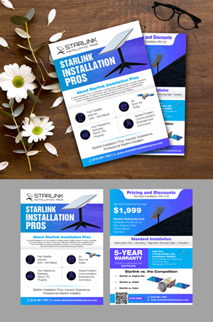Flyer Design by 123graphics for Starlink Installation Pros | Design: #34607066