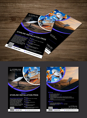 Flyer Design by websmartusa for Starlink Installation Pros | Design #34607220