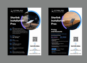 Flyer Design by DIGIPIX for Starlink Installation Pros | Design: #34610979