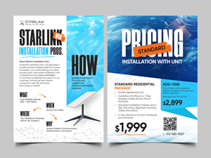 Flyer Design by Graphic Guy for Starlink Installation Pros | Design: #34599224