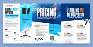 Flyer Design by Graphic Guy for Starlink Installation Pros | Design: #34607196
