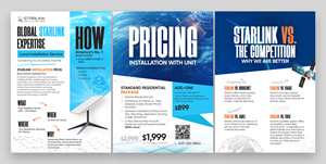 Flyer Design by Graphic Guy for Starlink Installation Pros | Design: #34622910