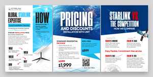 Flyer Design by Graphic Guy for Starlink Installation Pros | Design: #34627256