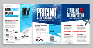 Flyer Design by Graphic Guy for Starlink Installation Pros | Design #34636868