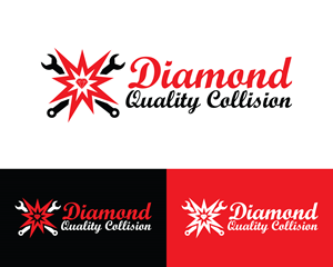 Logo Design by Box Graphic for Diamond Quality Collision | Design: #34600682
