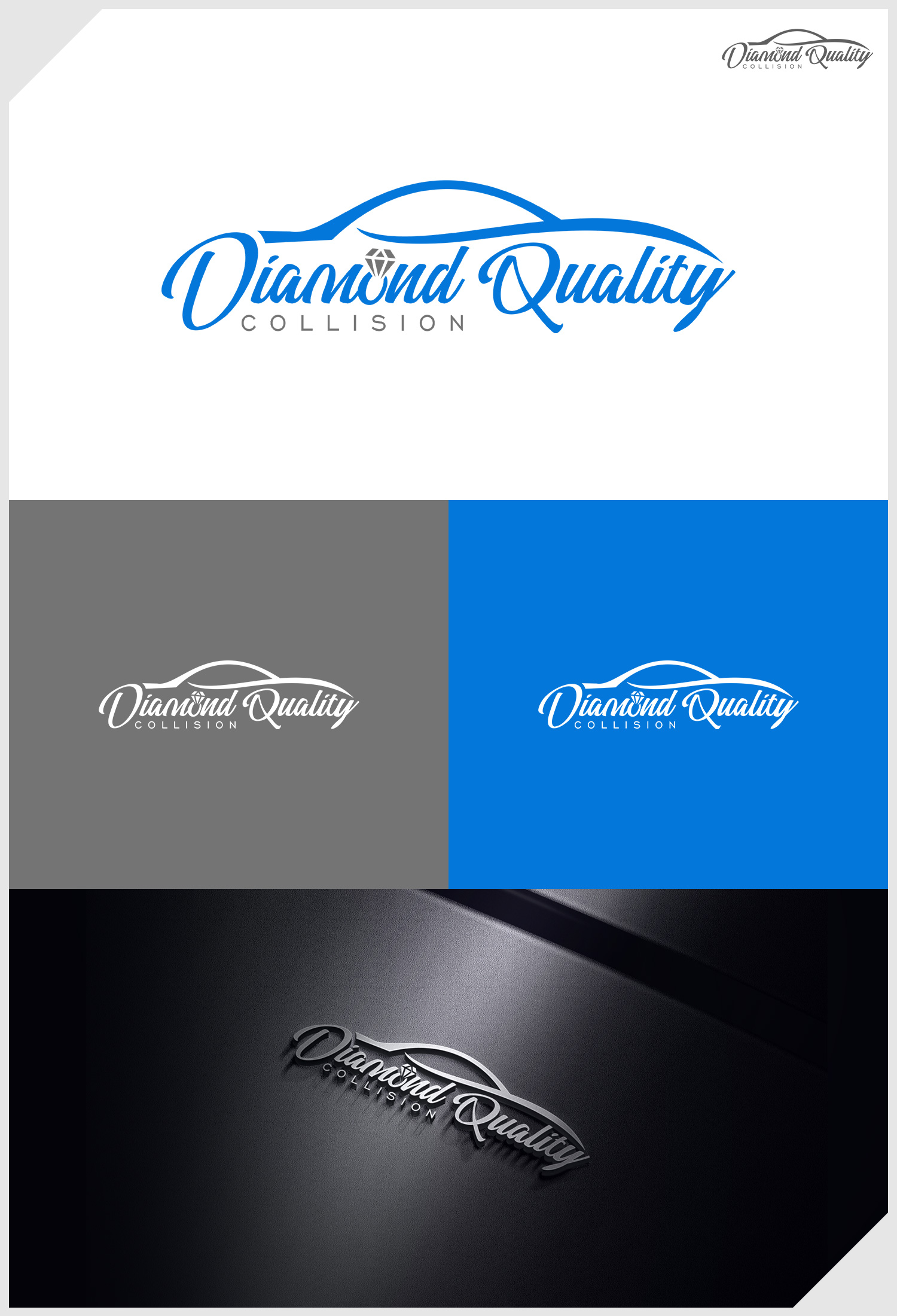 Logo Design by IDesign1606 for Diamond Quality Collision | Design #34599096