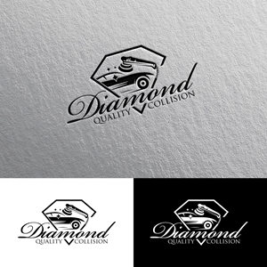 Logo Design by Alex Henry for Diamond Quality Collision | Design: #34595769