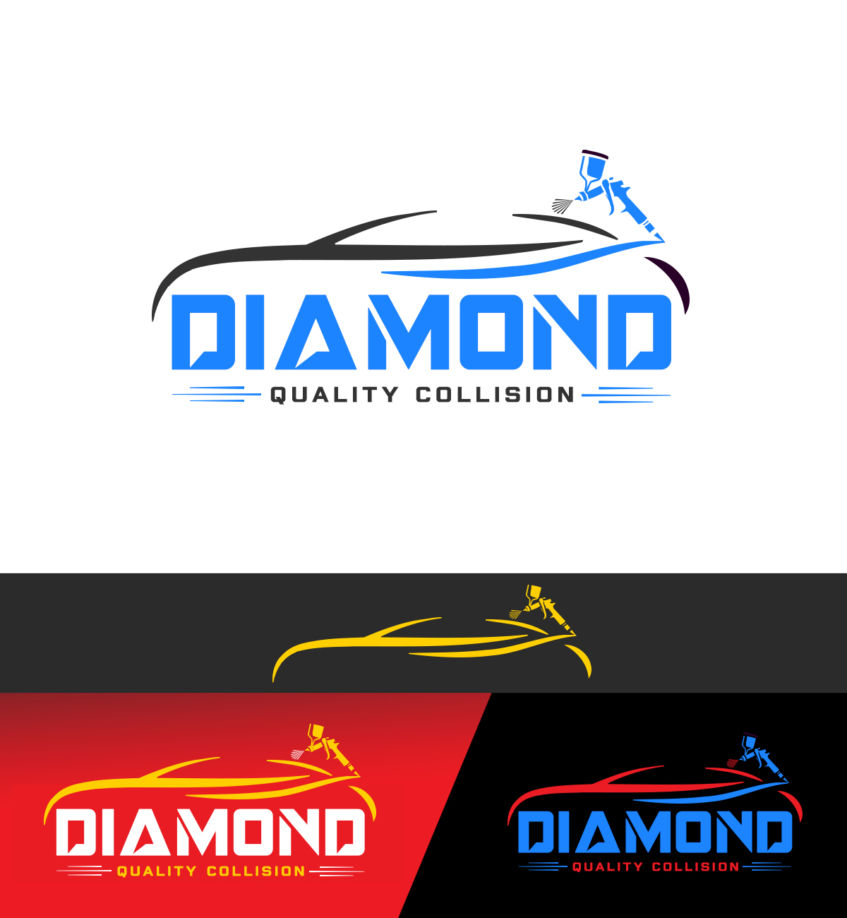 Logo Design by mahfuz1450r for Diamond Quality Collision | Design #34810744