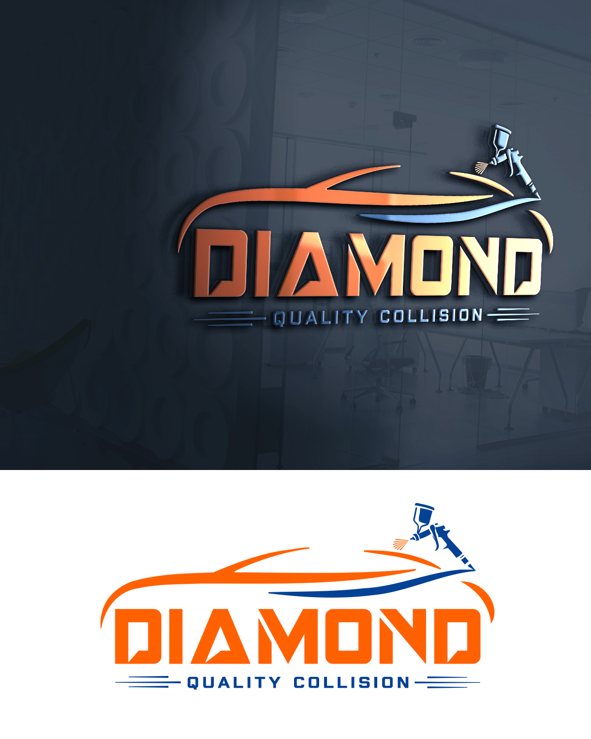Logo Design by mahfuz1450r for Diamond Quality Collision | Design #34819080