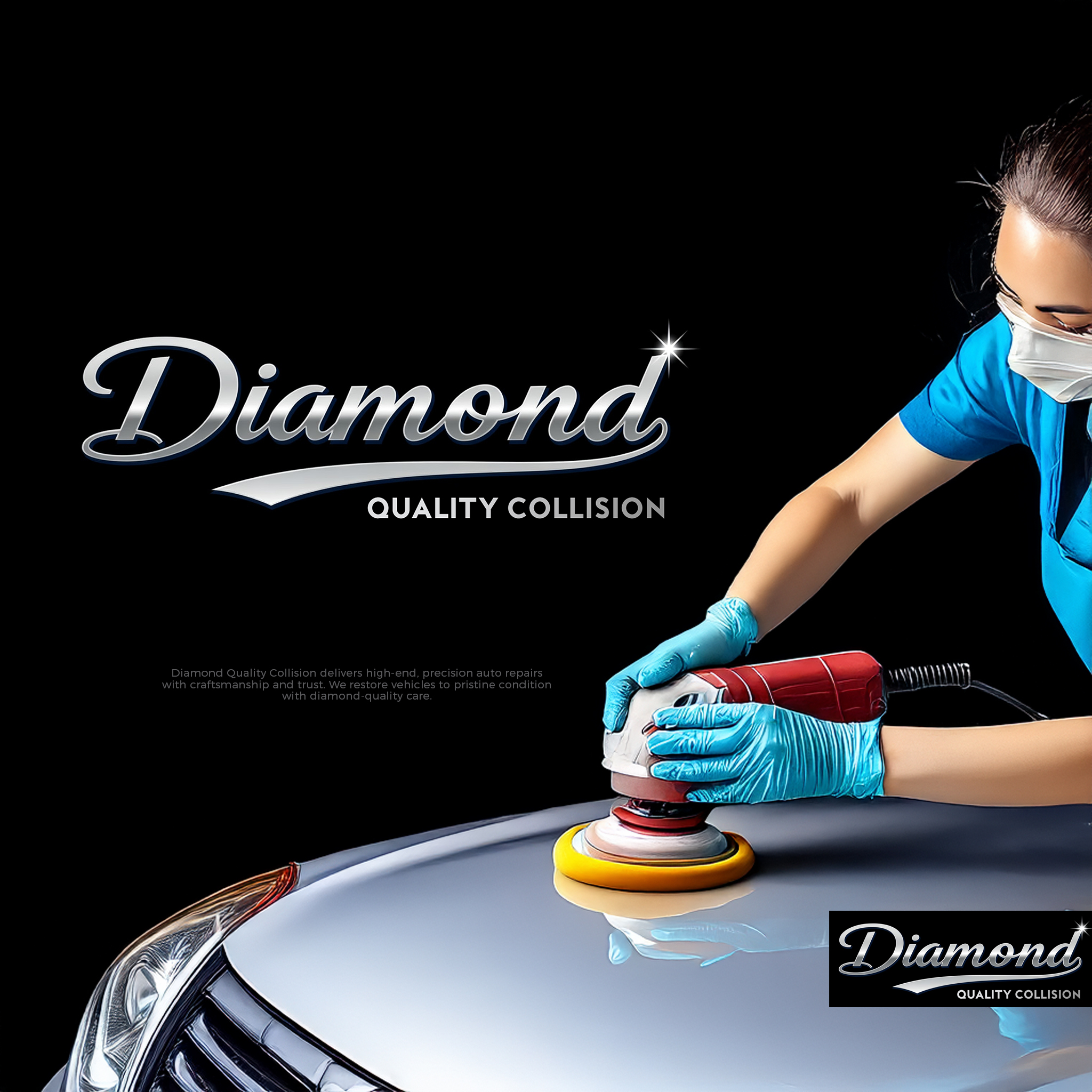 Diseño de Logo por creative.visuals para Diamond Quality Collision | Diseño #34638602