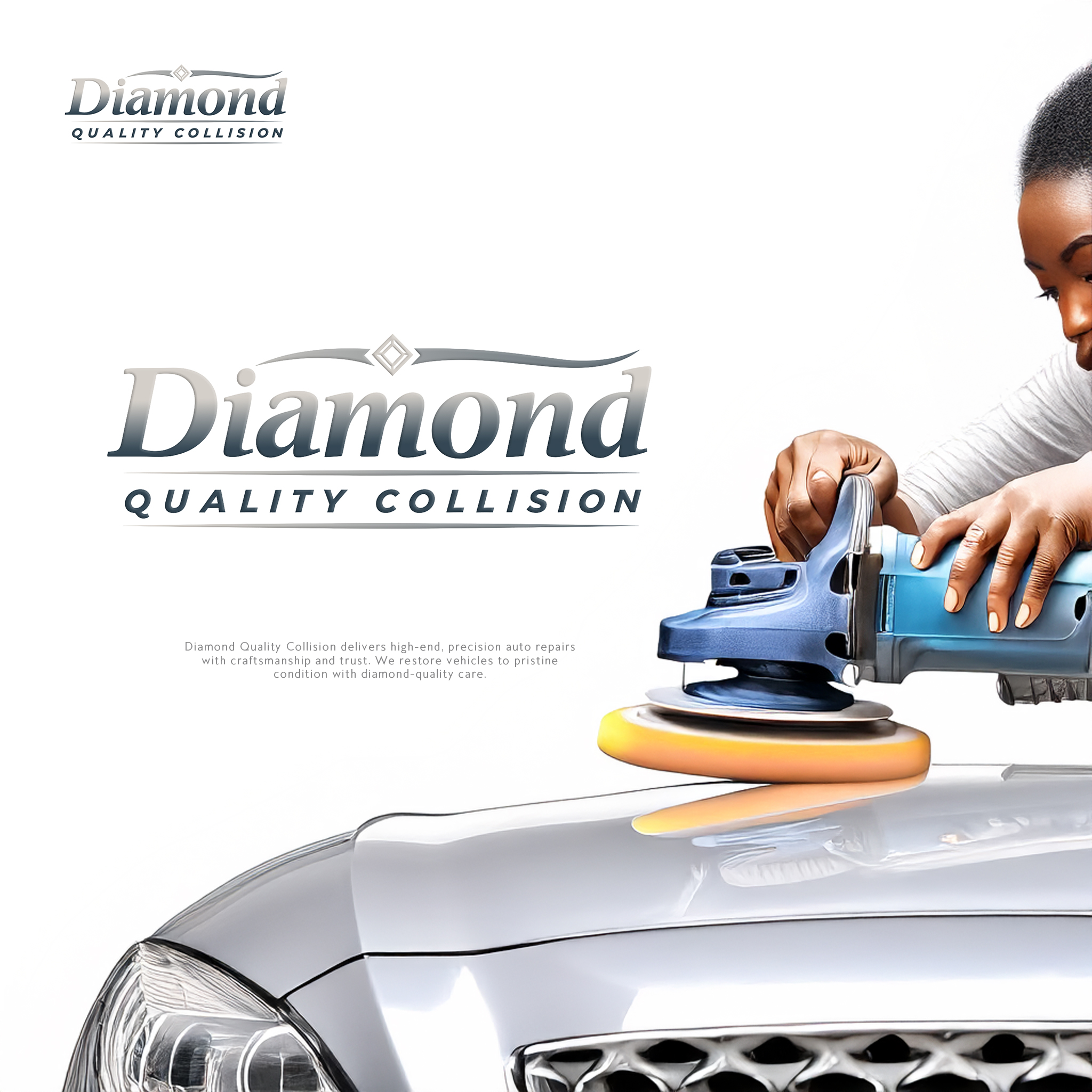 Logo Design by creative.visuals for Diamond Quality Collision | Design #34638605