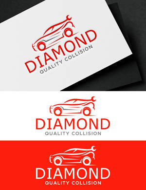 Logo Design by fly  design for Diamond Quality Collision | Design: #34599933