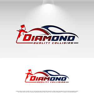 Logo Design by fly  design for Diamond Quality Collision | Design: #34607233