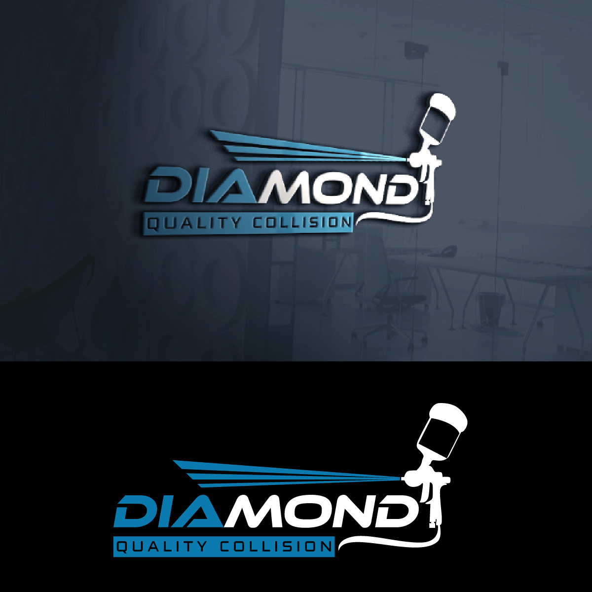 Logo Design by fly  design for Diamond Quality Collision | Design #34607234
