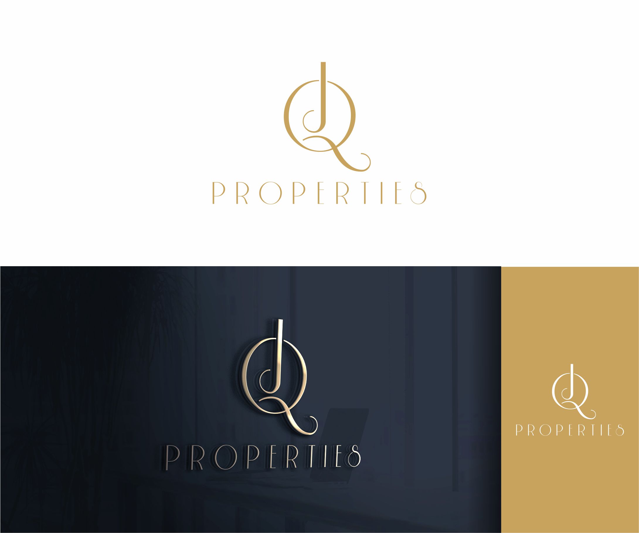 Logo Design by alkaline for JQ Properties | Design #34606573