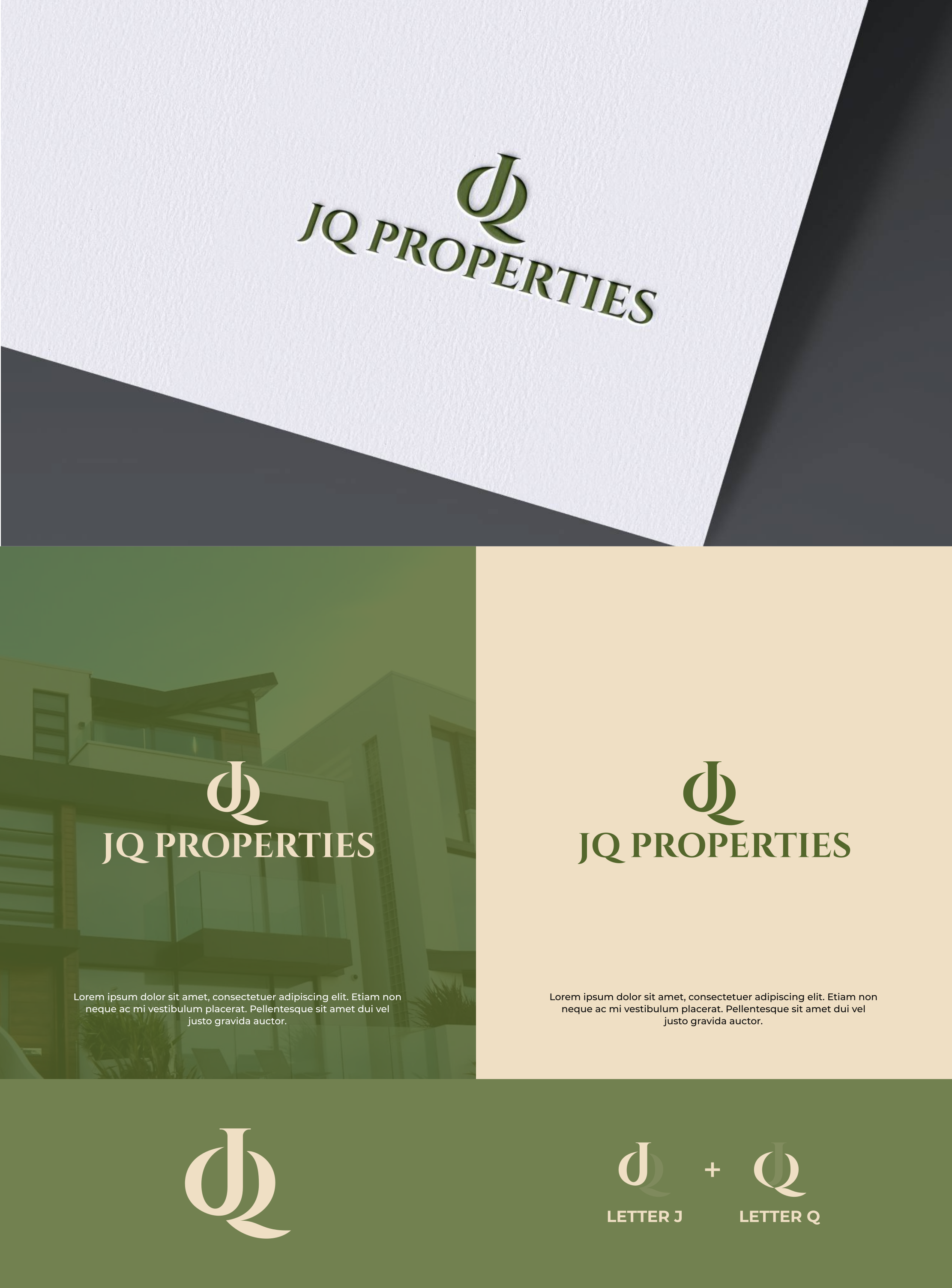 Logo Design by Zaid Al Faqih for JQ Properties | Design #34648469