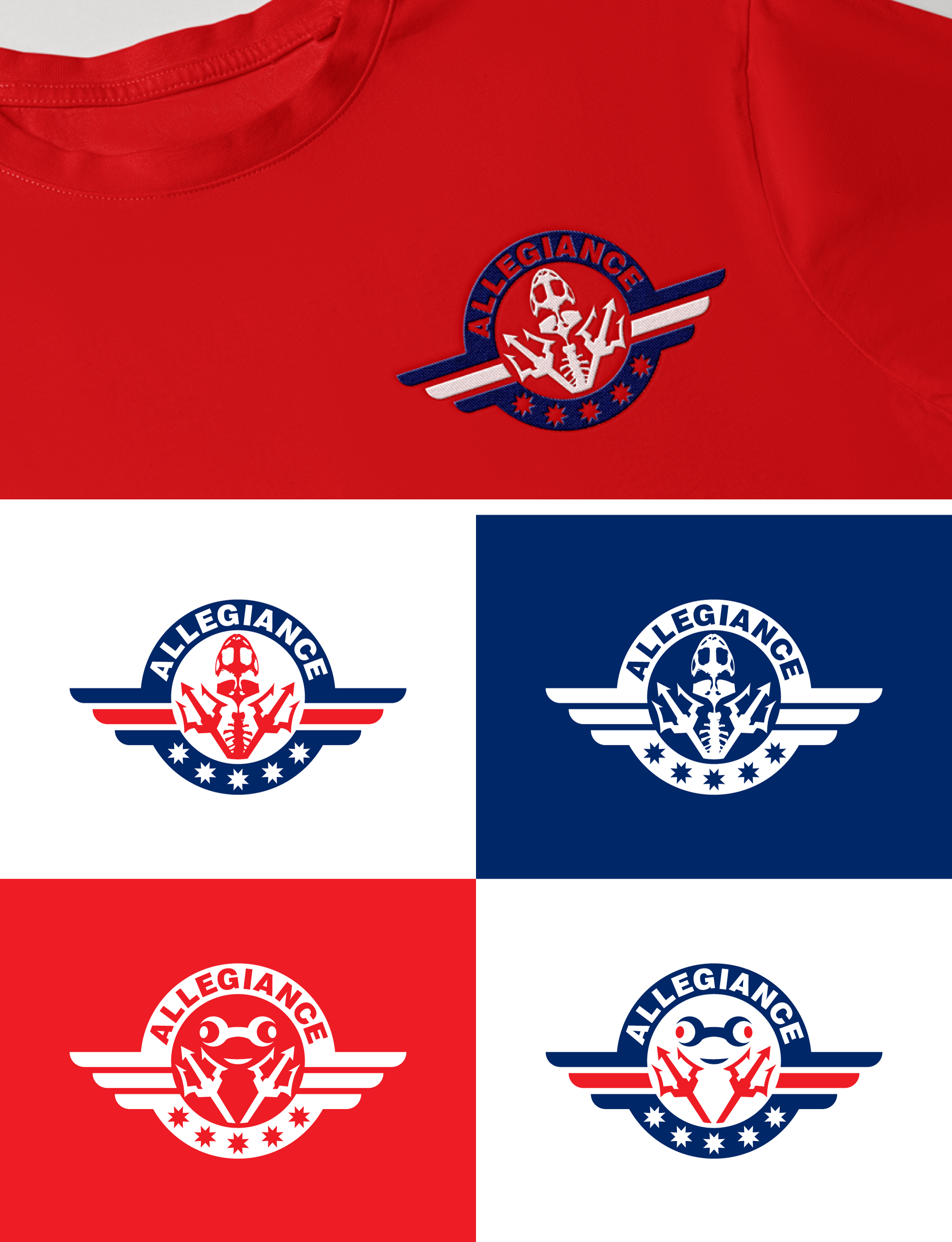 Logo Design by Ellene for Allegiance Custom Products | Design #34607646