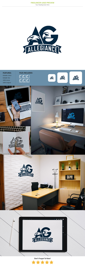 Logo Design by VectorForge for Allegiance Custom Products | Design: #34609436